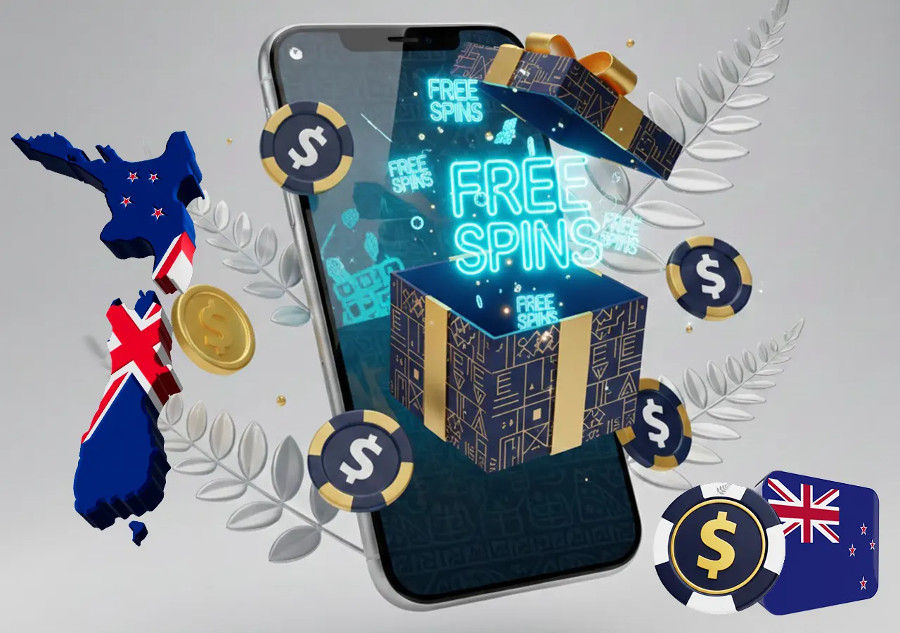 Top online pokies bonuses for NZ players including welcome offers, free spins and deposit matches.